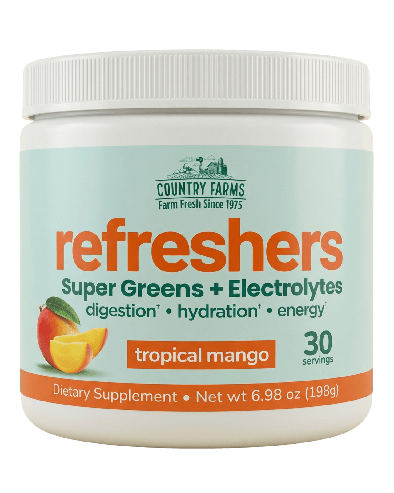 Super Greens + elektrolity — Tropical Mango